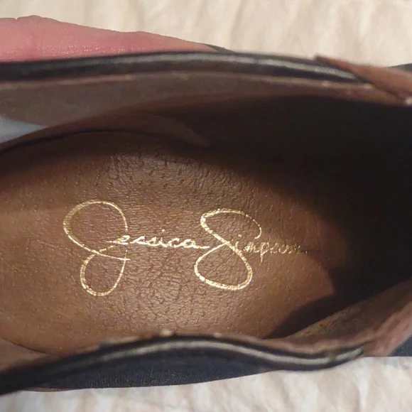 Elegant Sky High Brown and Black Women's Ankle Boots - Picture 6 of 6